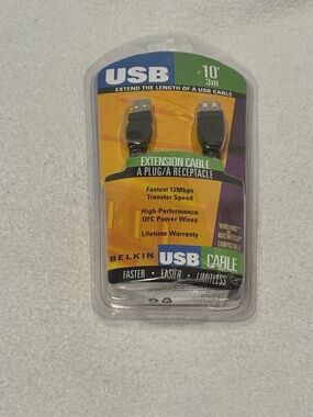 Belkin USB Extension Cable - Purple and Yellow Accents